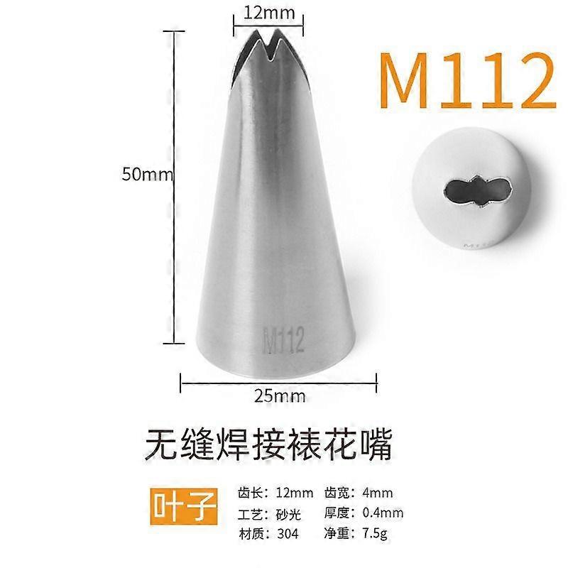 304 stainless steel decorating nozzle 6 teeth with numbered seamless welding
