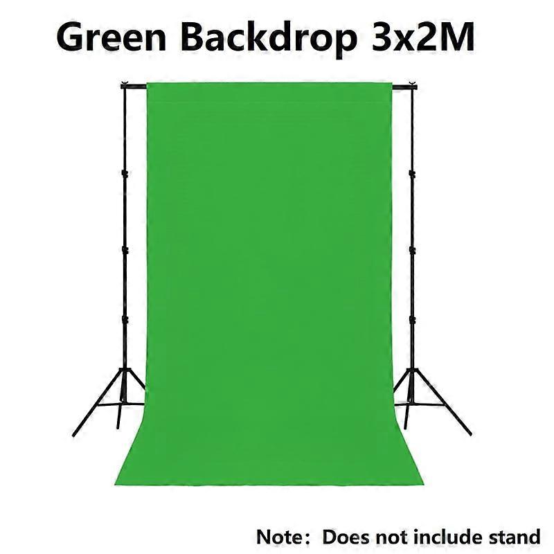 Green Backdrop, Solid Background for Photo Studio, Non-Gloss High Density Screen for Video Photography,3x2M