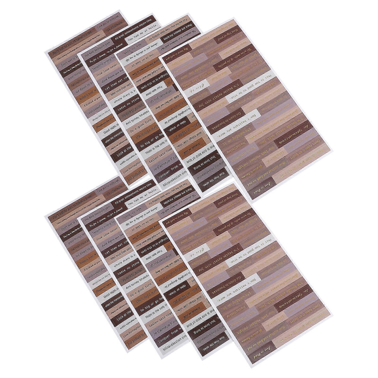 640Pcs Inspirational Paper Decals for Diary Decorative Stickers Assorted