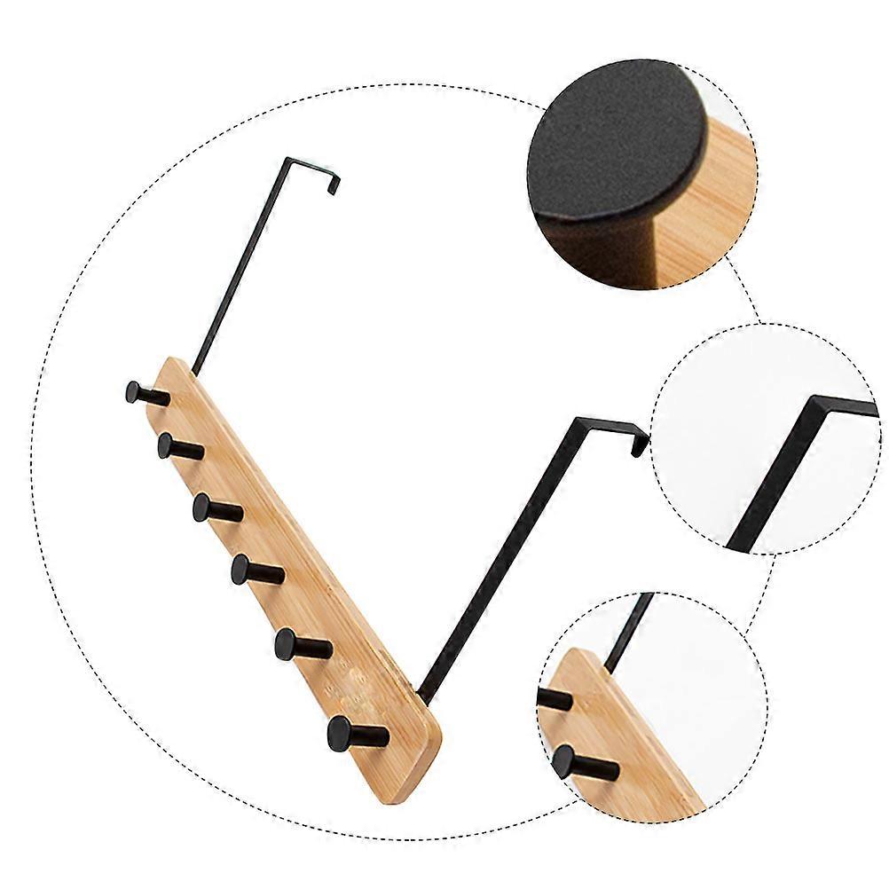 Hook Rack Door Back Hanger for Hanging Clothes Organizer 2Pcs Wall Mounted