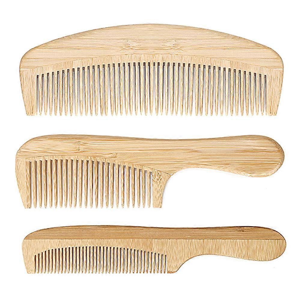 Bamboo Comb Anti-static Fine Tooth Comb Pocket Size Lightweight Portable Hair Styling Tool 15 Pcs