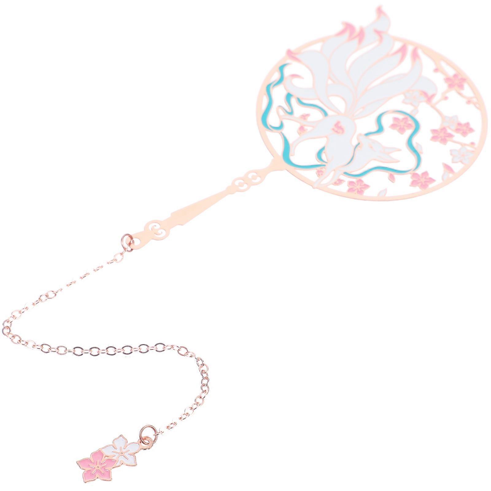 4Pcs Chain Style Metal Bookmark Page Marking Ideal For Office Use Classic Chinese Style