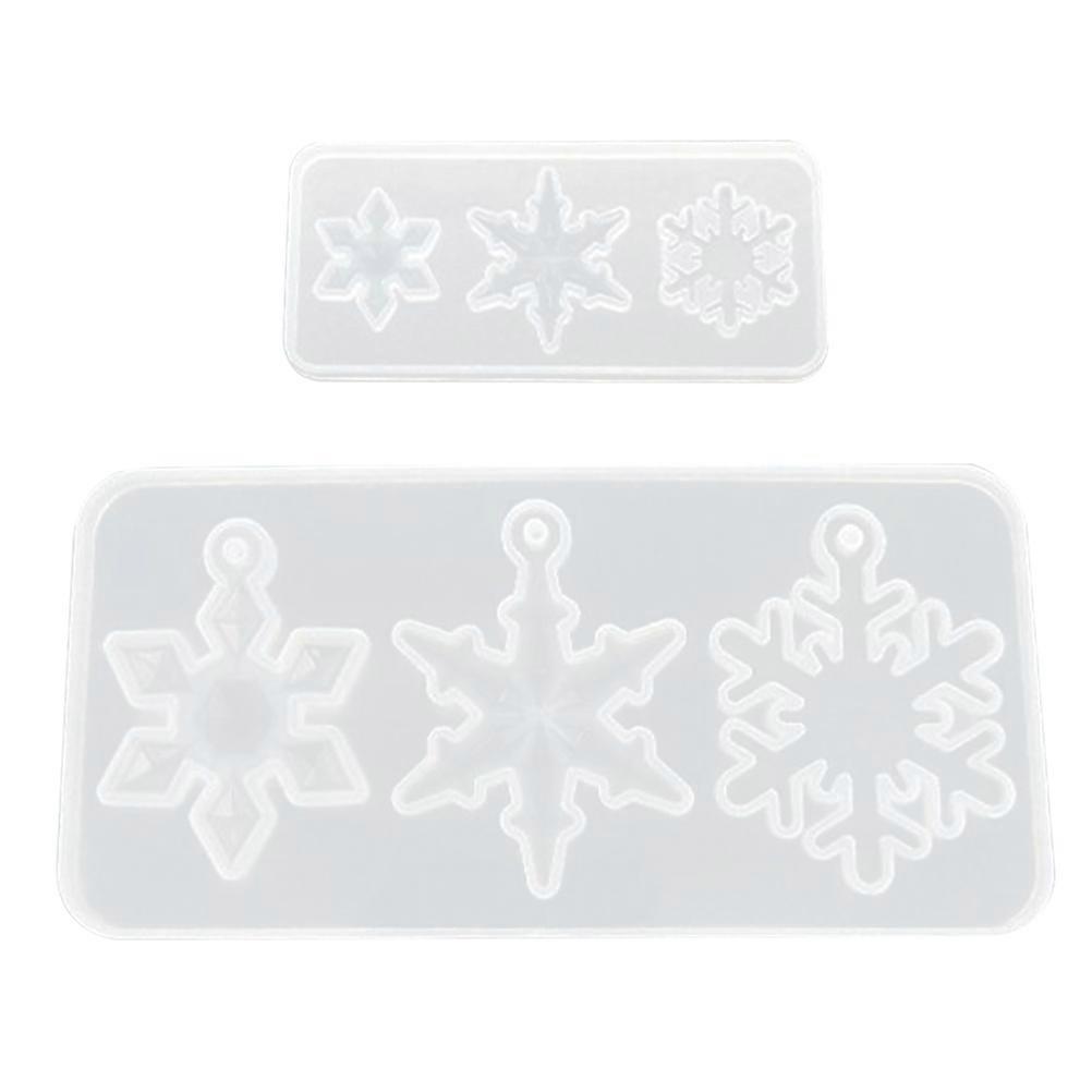 Epoxy Jewelry Molds Snowflake Shape Silicone Mold for Making 6Pcs Set
