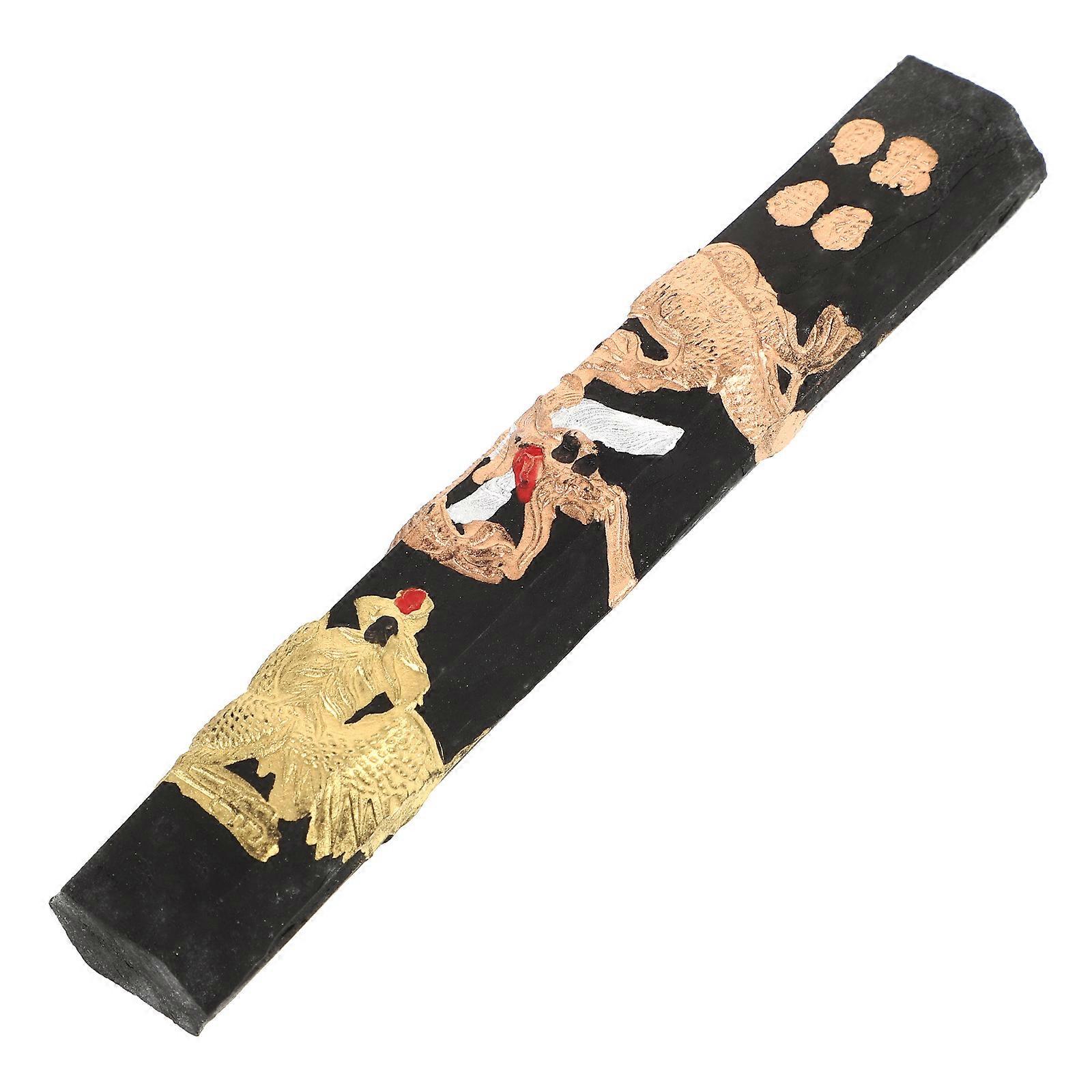 Traditional Chinese Ink Stick 2Pcs Handmade Assorted Color Perfect For Artists Grinding Ink For Artistic Painting