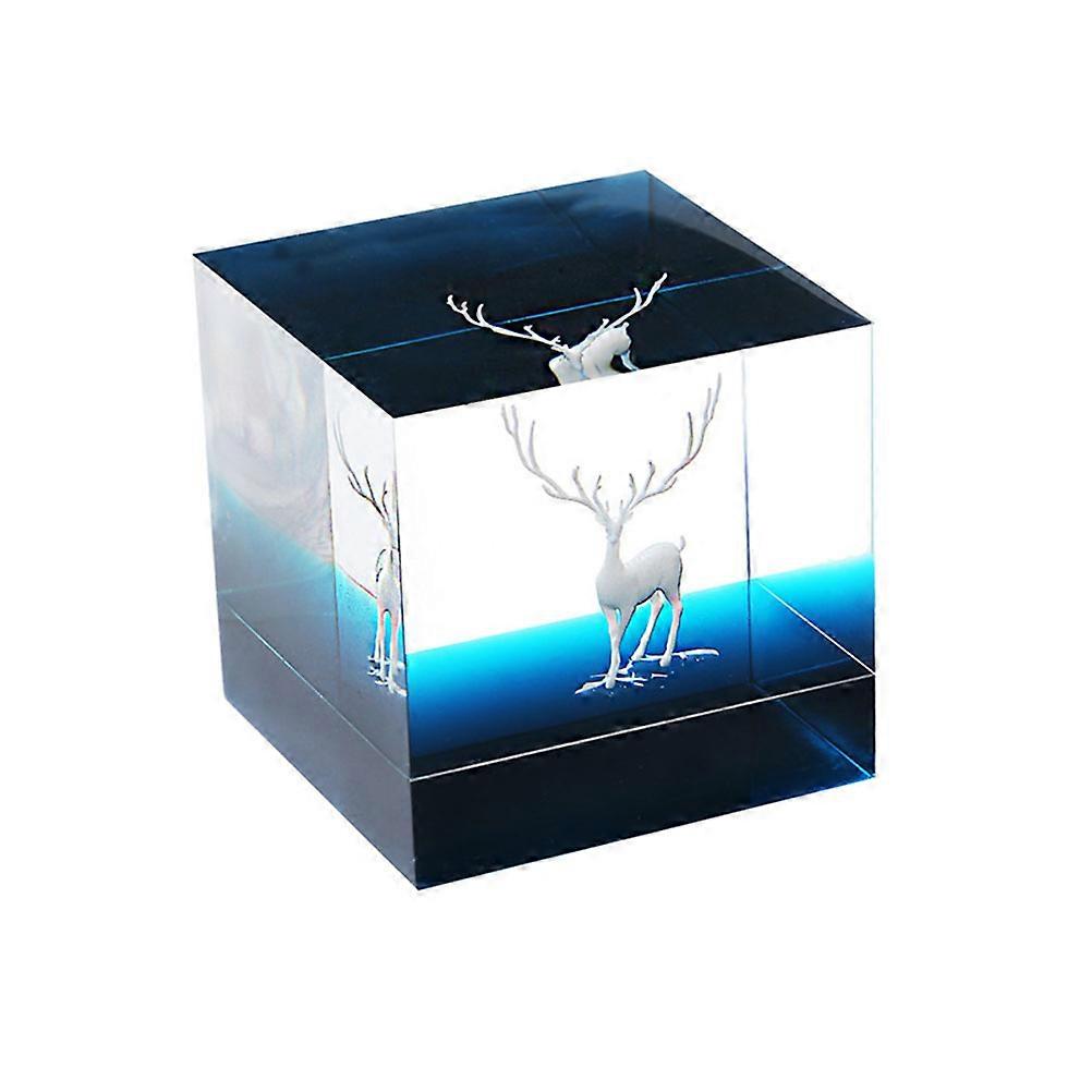 Garden Ornaments Reindeer Figure Three-Dimensional Theme Decorations Medium White Gift 3Pcs