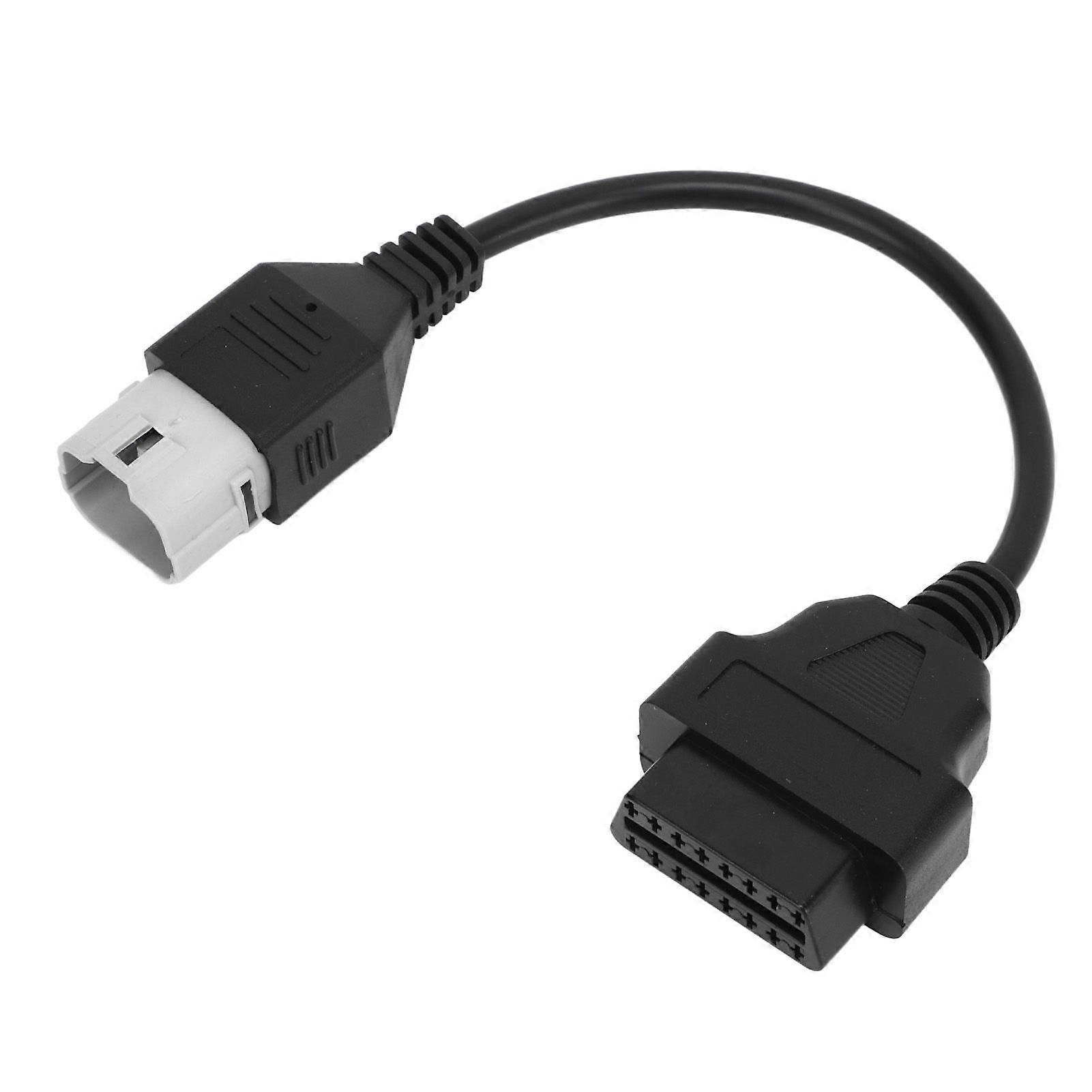 OBD2 Cable 6pin OBDII Test Diagnostic Connector Adapter Cable Replacement for Suzuki Motorcycle