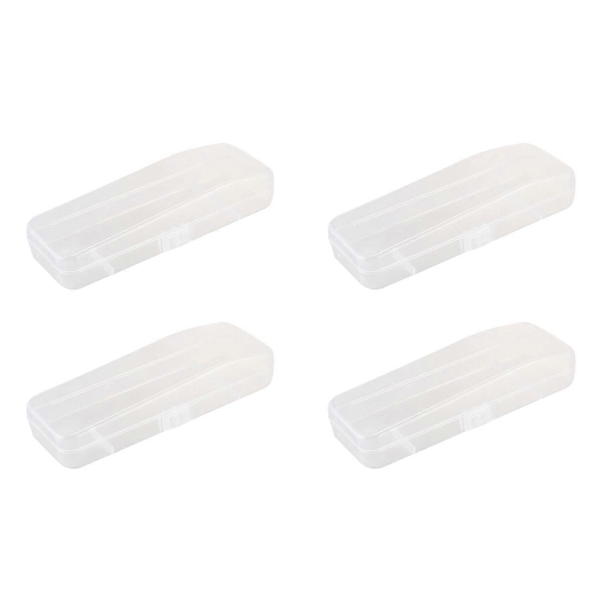 1 Pcs Storage Box Men Shaver Case Transparent Plastic Case