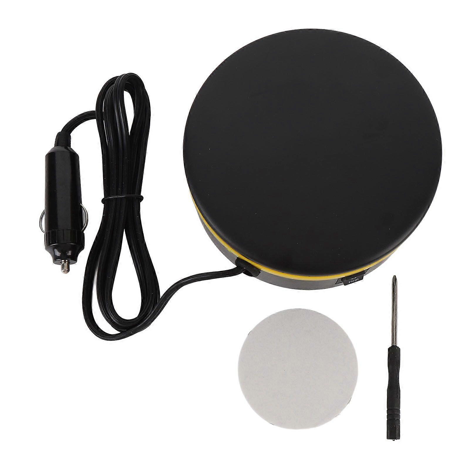 Car Heater 12V 360 Rotatable Easy to Install Windscreen Defroster Defogger for Driving Black Yellow