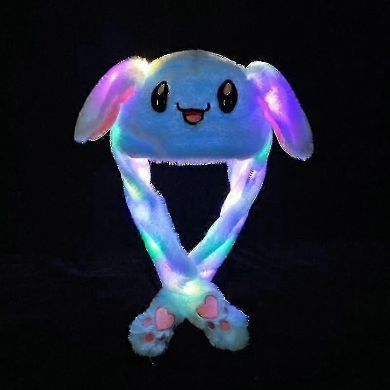 Plush Rabbit Ear Hat Can Move Interesting Cute Soft Plush Bunny Hat Gifts For Girls