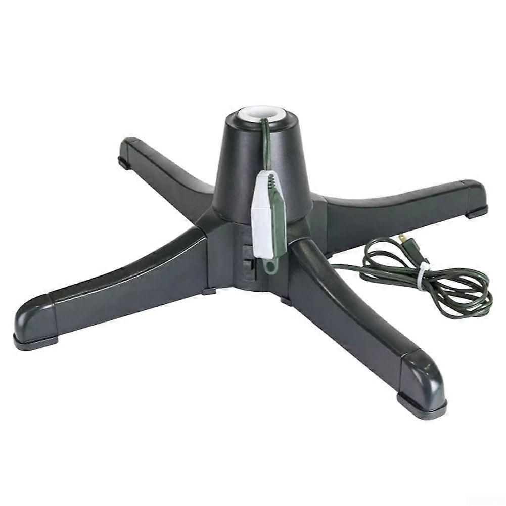 Electric Rotating Christmas Tree Stand 360Degree Adjustable Base Fits 0.91.25 Trunks Indoor Outdoor Black 66 Cm EU