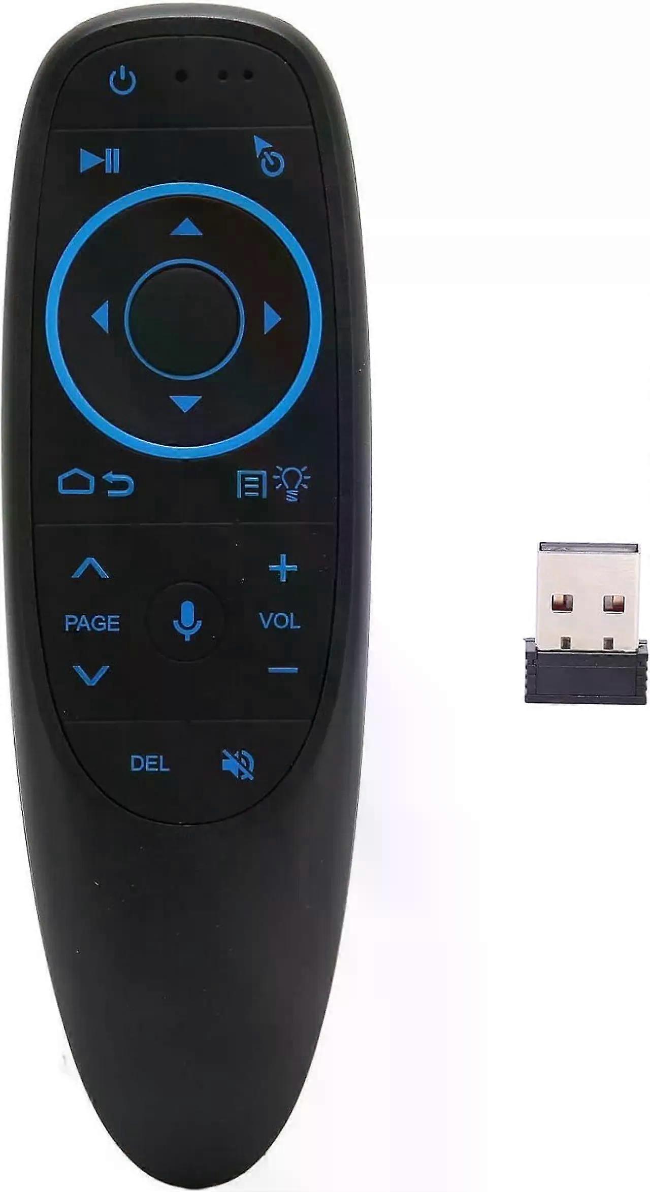 G10s Pro Voice Remote Control, 2.4G Bluetooth Replacement Voice Remote Control with Multi Function Panel and USB Receiver Compatible with Android Syst