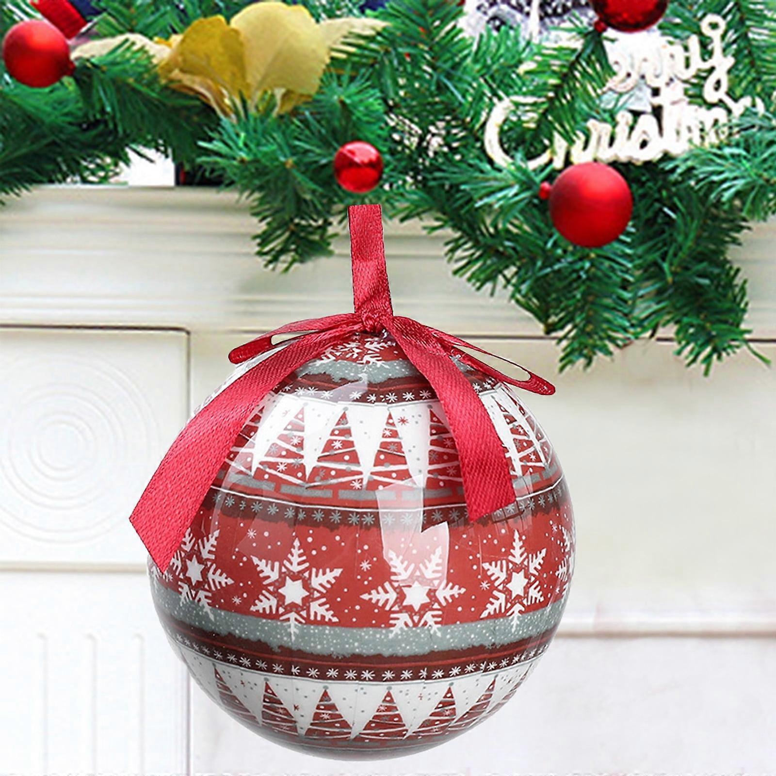 Jacenvly Christmas Decorations Indoor - Multi-Style Holiday Ball & Light Bulb Ornaments for Tree, Family Party