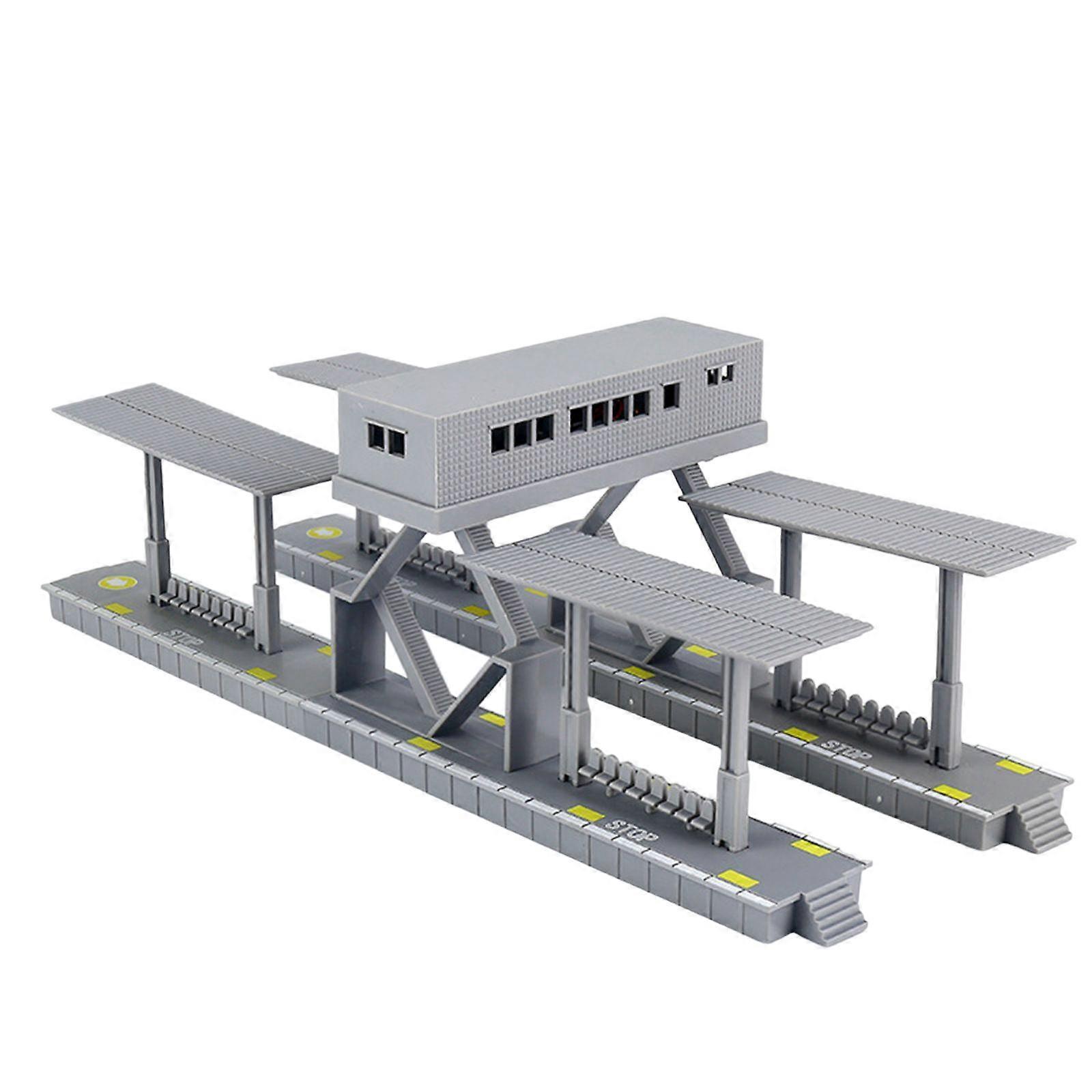 Train Track Rail Model Building Station Platform for HO Scale Landscape