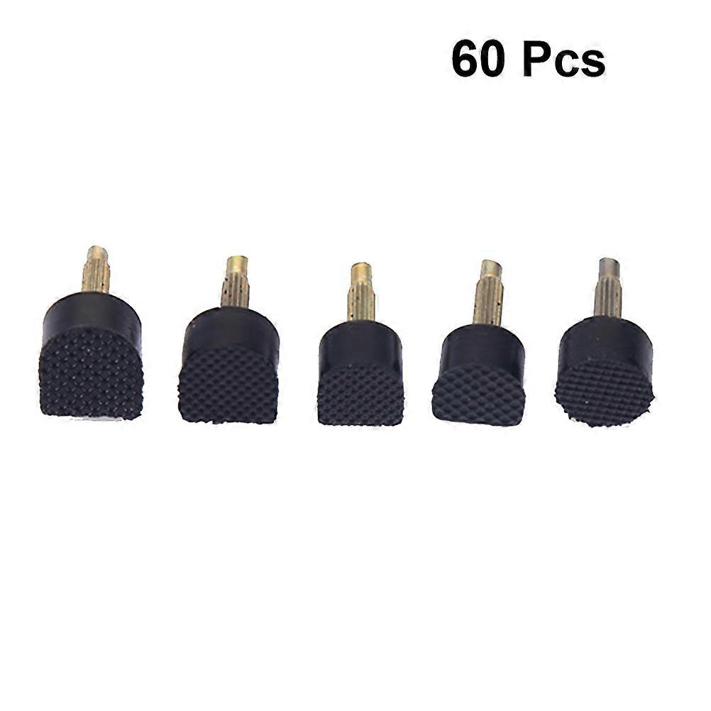30 Pairs Black Shoe Heel Studs For Women Walking Daily Use Replacement Slip Prevention
