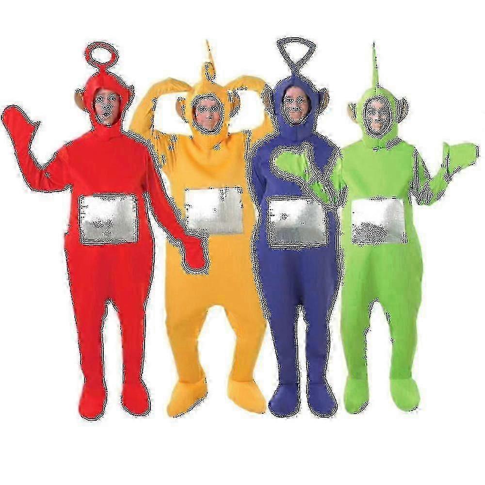 4 لون Teletubbies دور زي مضحك للبالغين - JK
