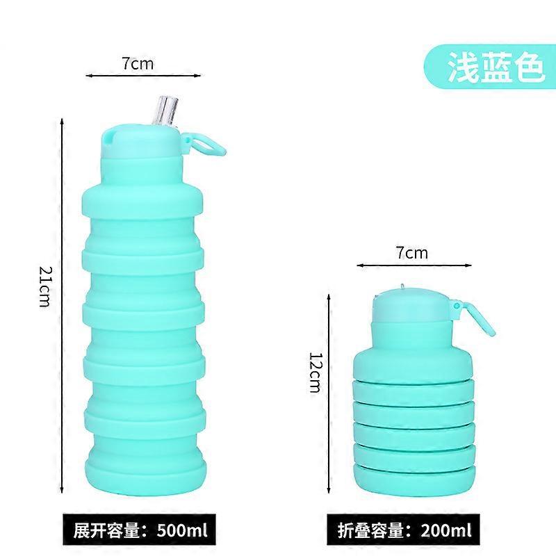 Copo de água dobrável de silicone com tampa de bico de sucção, compatível com uso portátil ao ar livre, copo de viagem resistente a altas temperaturas