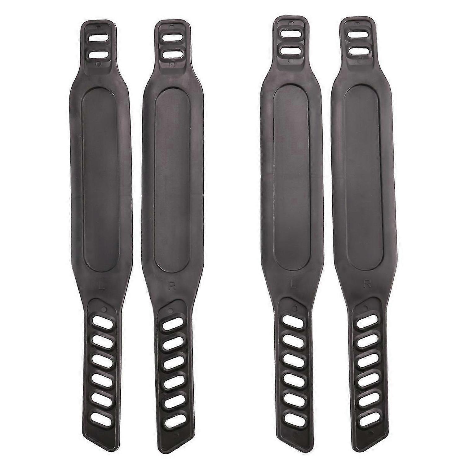 2 Pairs Bike Pedal Straps Adjustable Length Universal Pedal Straps for Spinning Exercise Cycle Home