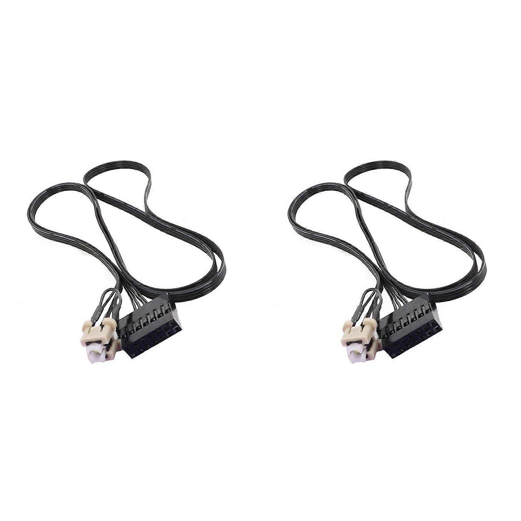 2X Computer Chassis 14Pin Reset Power Switch Cable with on Off Button for Lenovo E73 E74 A4600K
