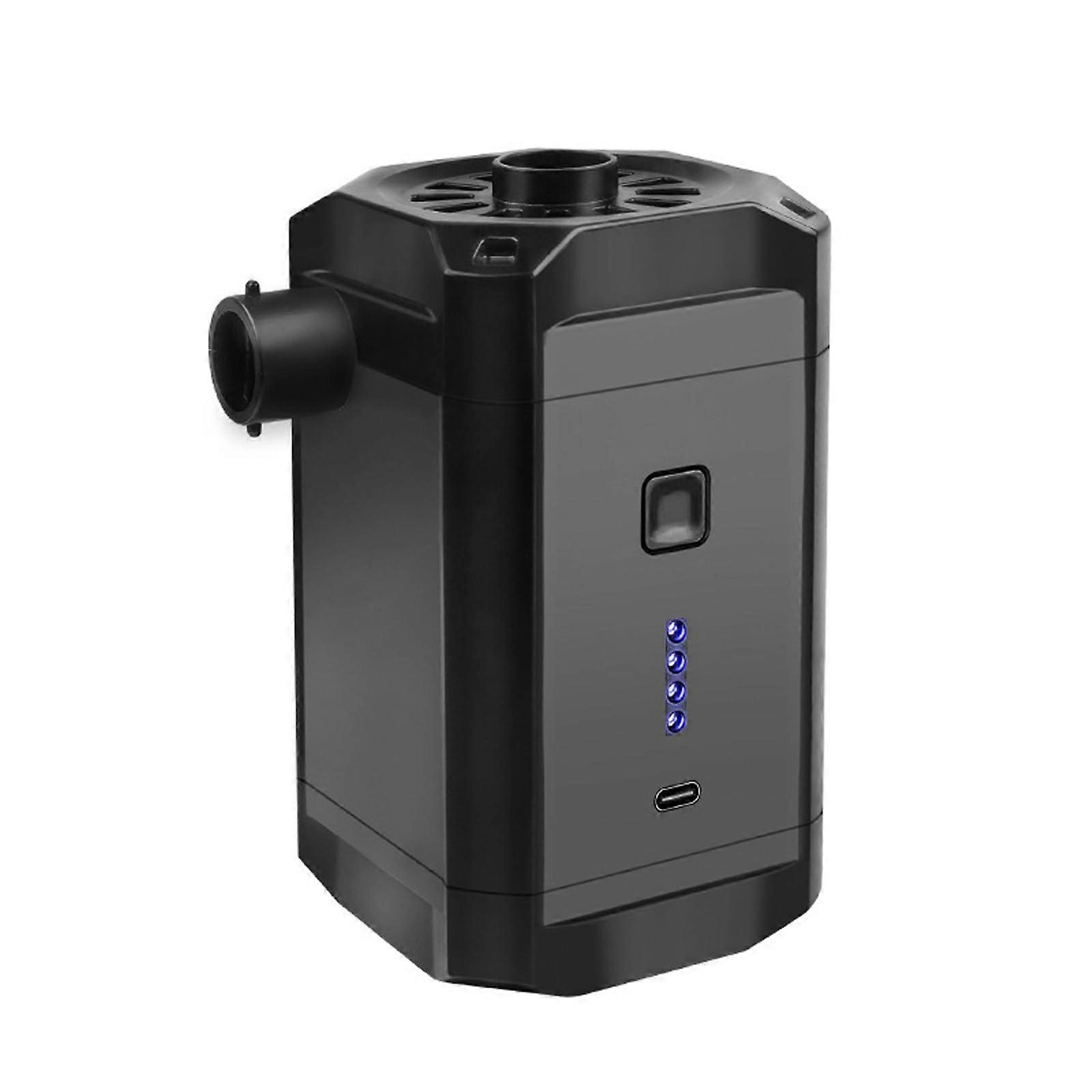 ABS Camping Air Pumps Double Inflation Deflation 8Hour Runtime Compact Portable Design Double Use Inflator Deflator