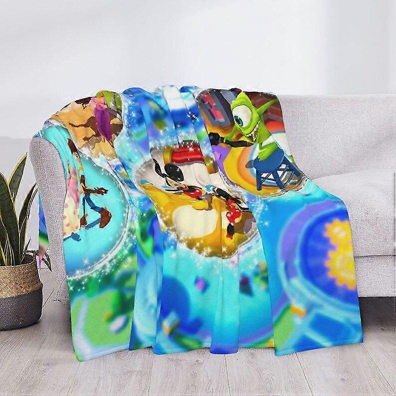 Disney Mickey Mouse Custom Name Soft Flannel Blanket Throw All Seasons Sofa Warm Blankets For Baby Blanket Nap Comfortable Bedding