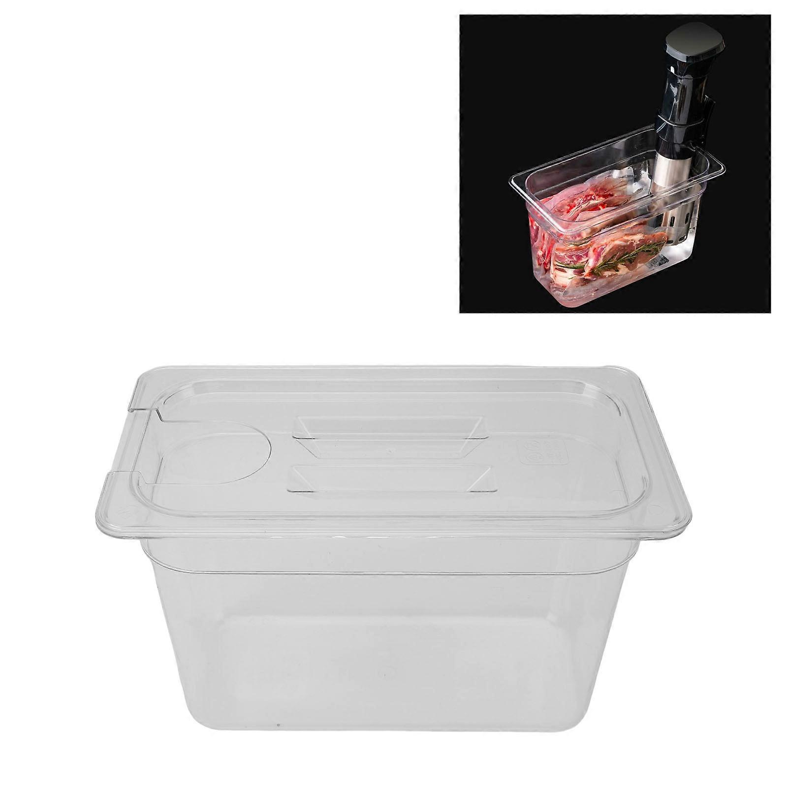 Clear Slow Cooking Container 6.9L Low Temperature Slow Cooker Storage Case Transparent Low Temperature Cooking Case for Kitchen 