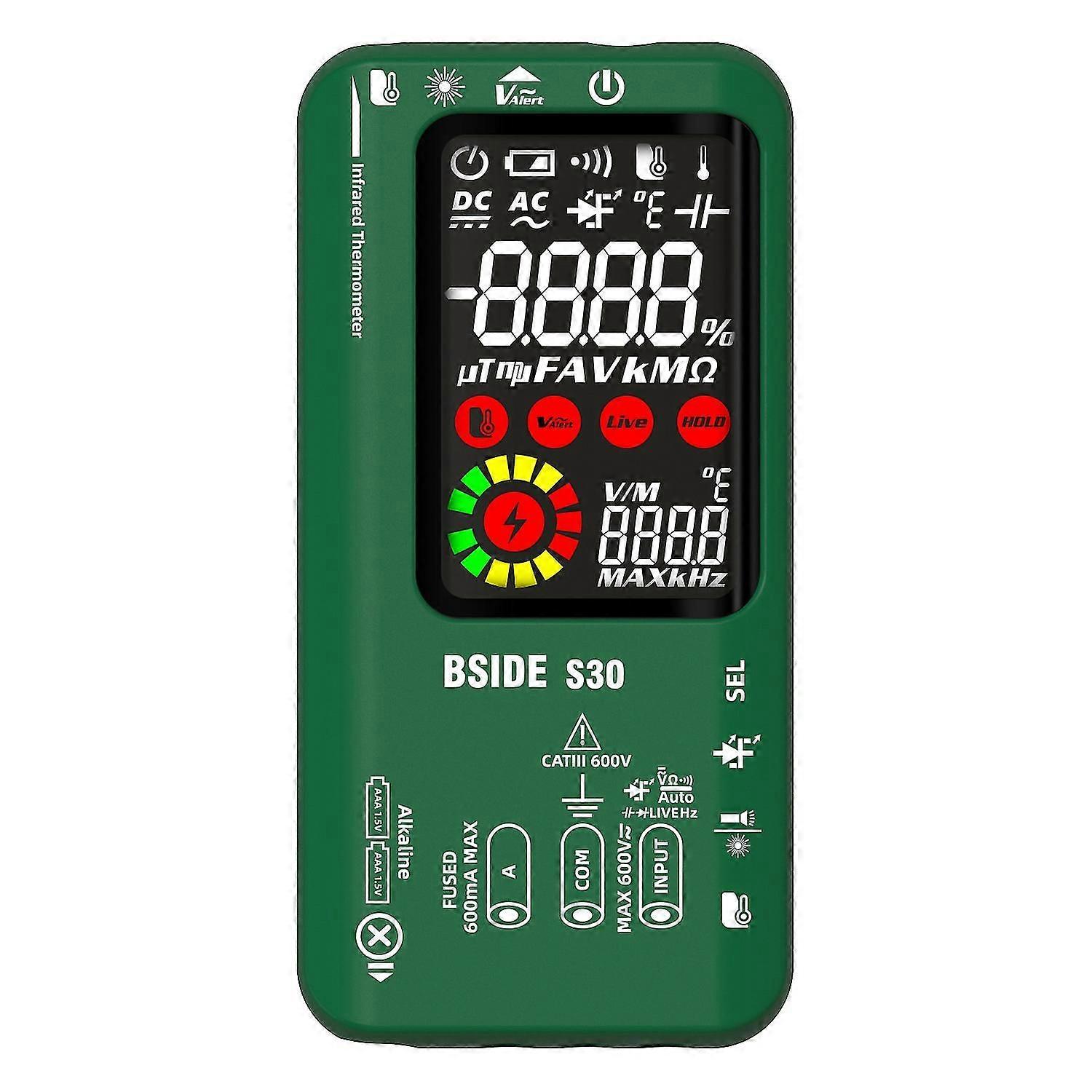 BSIDE S30 LCD Digital Multimeter DC AC Voltage Current Ohm Rechargeable Tester