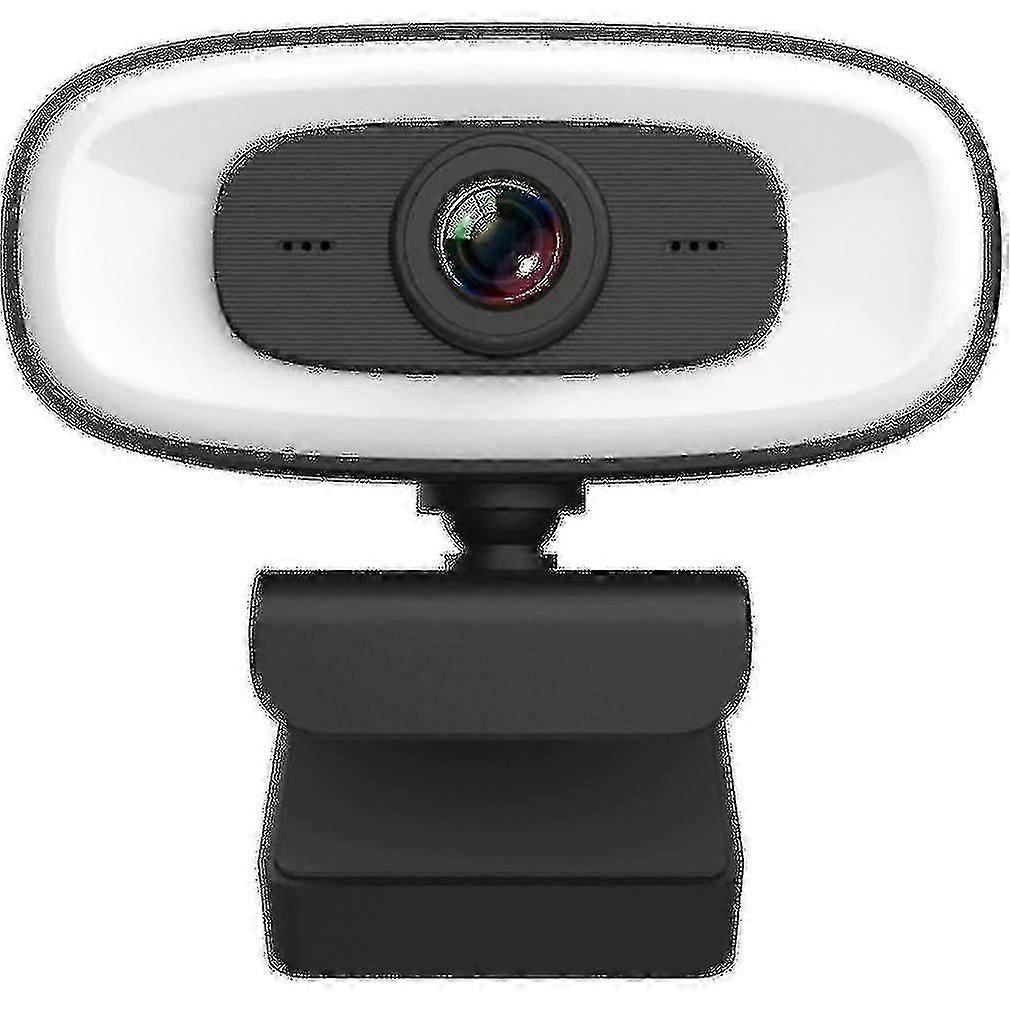 Webcam 2k Autofocus USB Full HD Ring Light Webcam with Noise Reduction Webcam