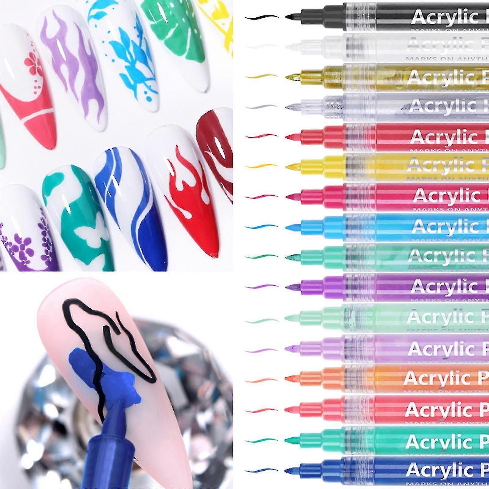 3d Nail Art Pen Nail Paint Pen Multi Color Option