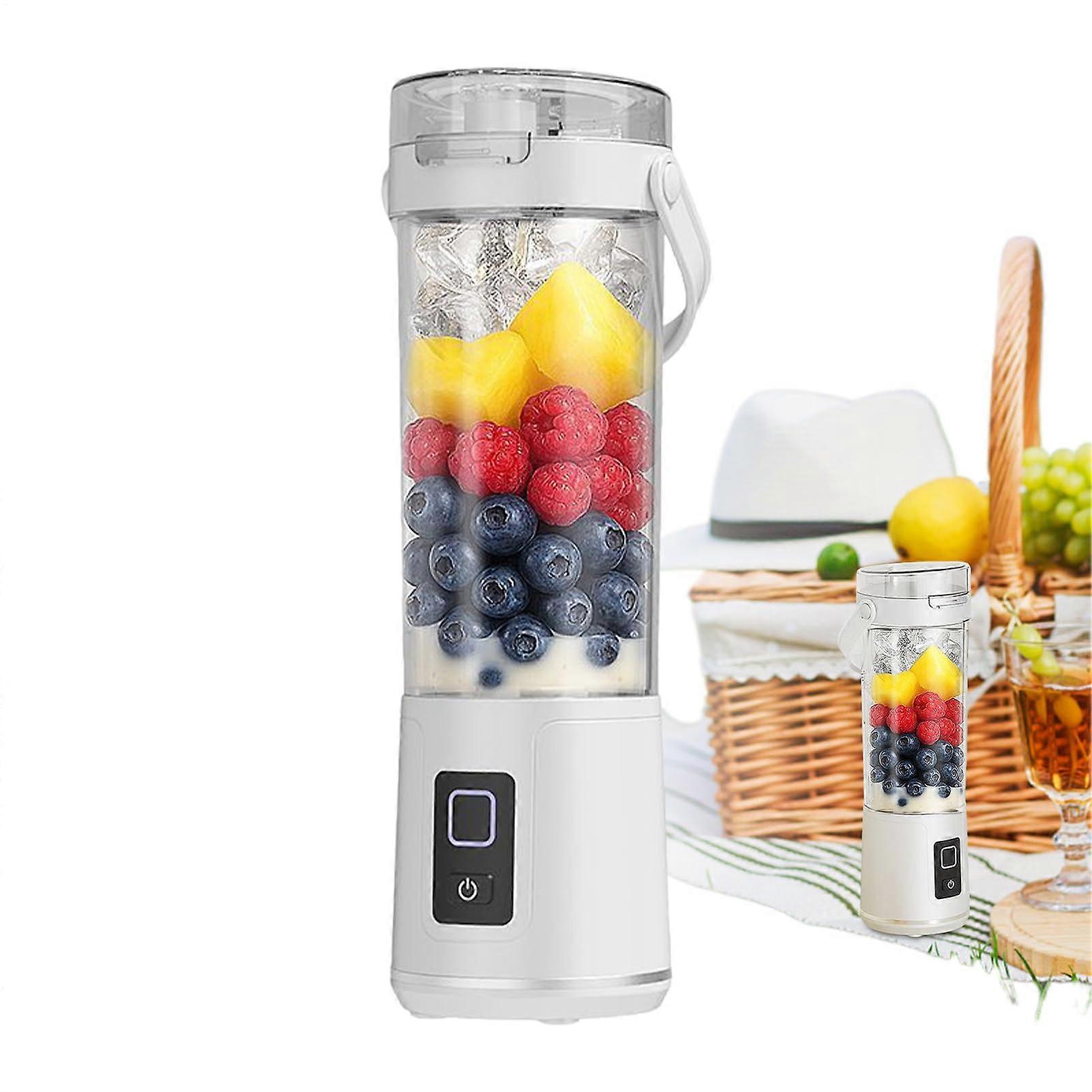 Portable Blender 600ml Cordless Rechargeable  Drink Maker With NonDrip Lid And EasyUse Nozzle For Juices