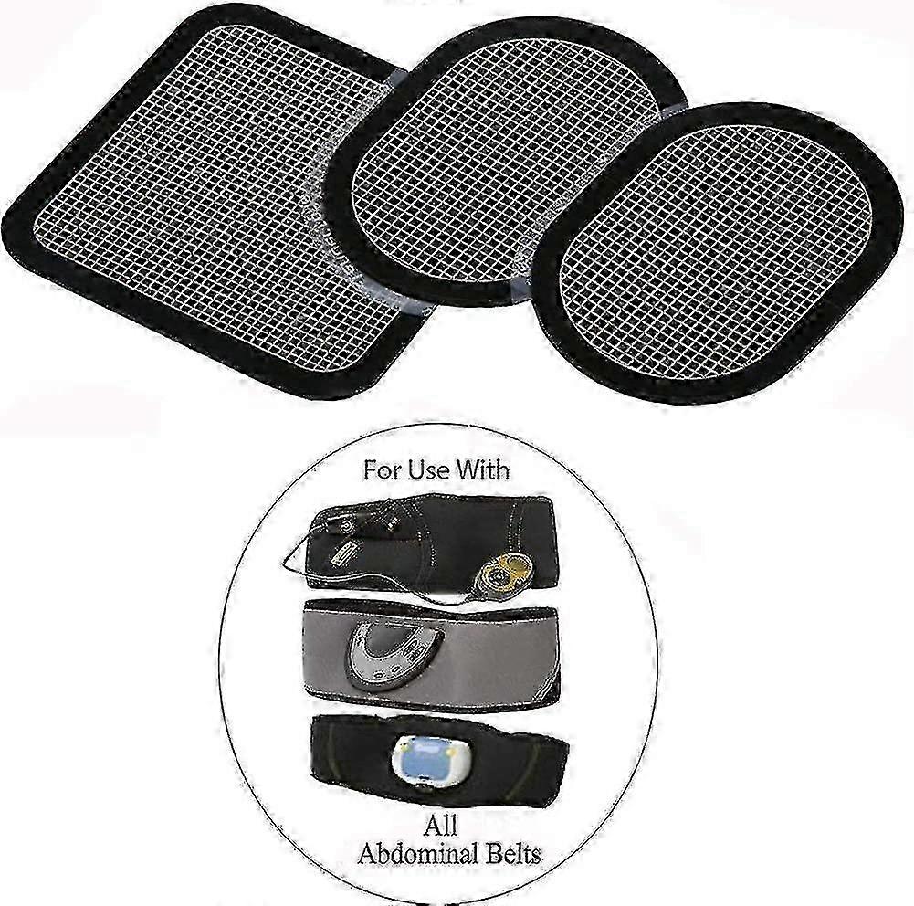 Universal Abdominal Belt Replacement Gel Pads 6-Pack (18 Pcs) Compatible