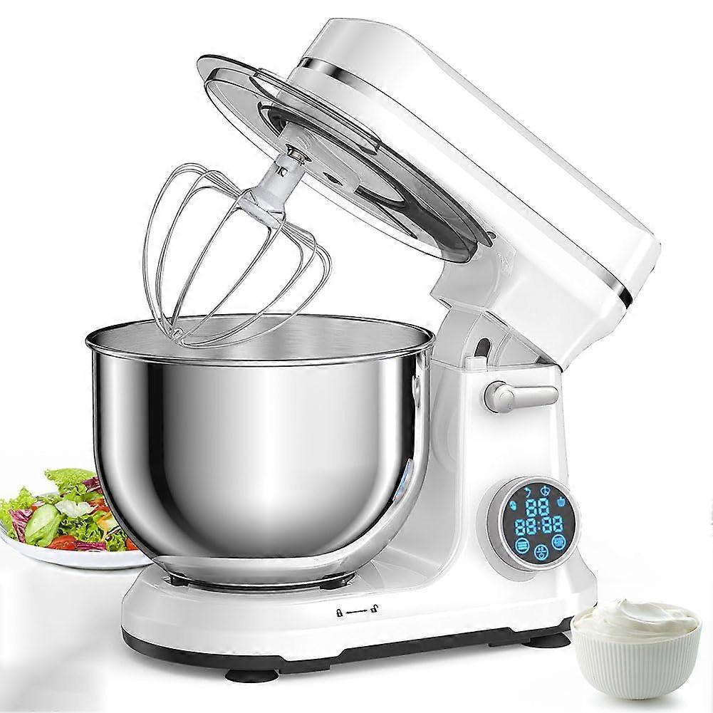 Food Stand Mixer 1200W, 5L Bowl, 11Speed, Digital OLED Display, Includes Dough Hook, Whisk, Beater