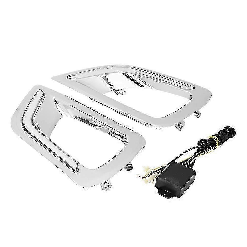 2-Piece Daytime Running Lights and Turn Signal Kit Available for Nissan Navara NP300 Models 2015-2018