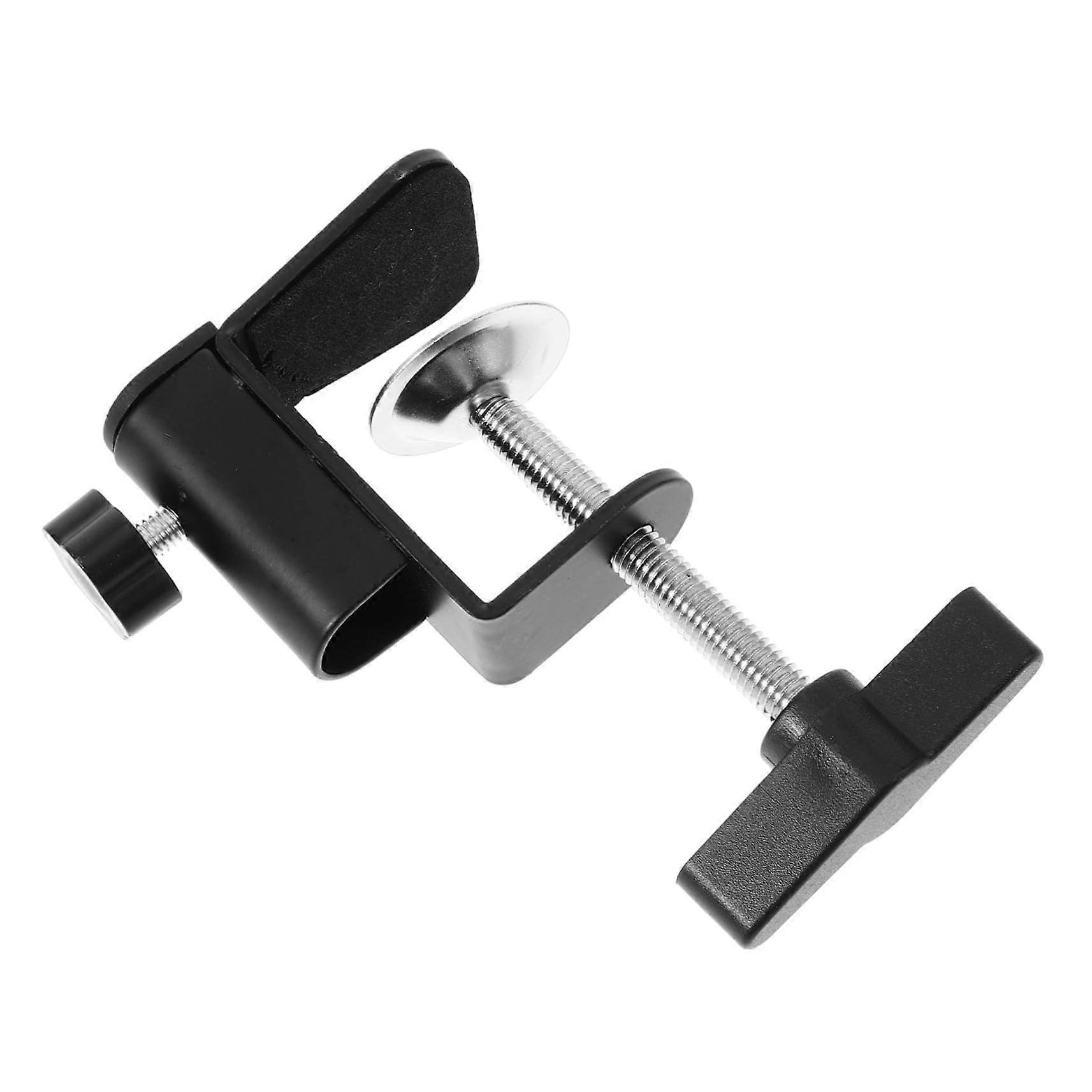 Universal Desk Mounting Clamp CShaped Arm Black Plastic Handle HeavyDuty Table Clamp For Woodworking