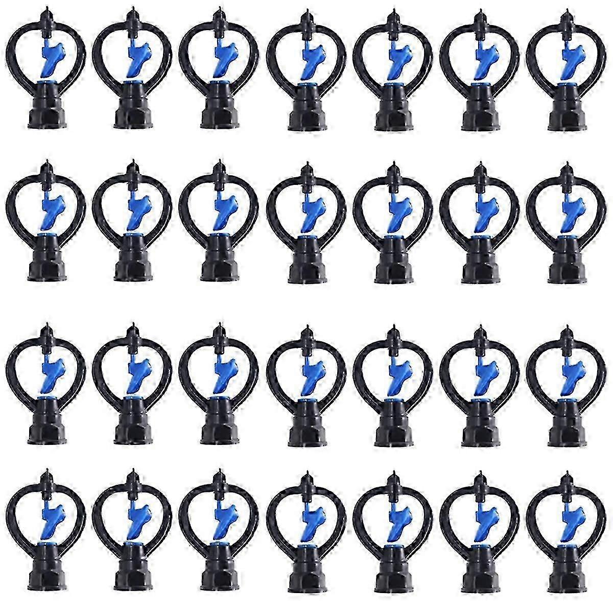 50PCS Butterfly Sprinkler Automatic External Wire Impeller Nozzle 360 Degree Automatic Rotation Spri Edition 0704