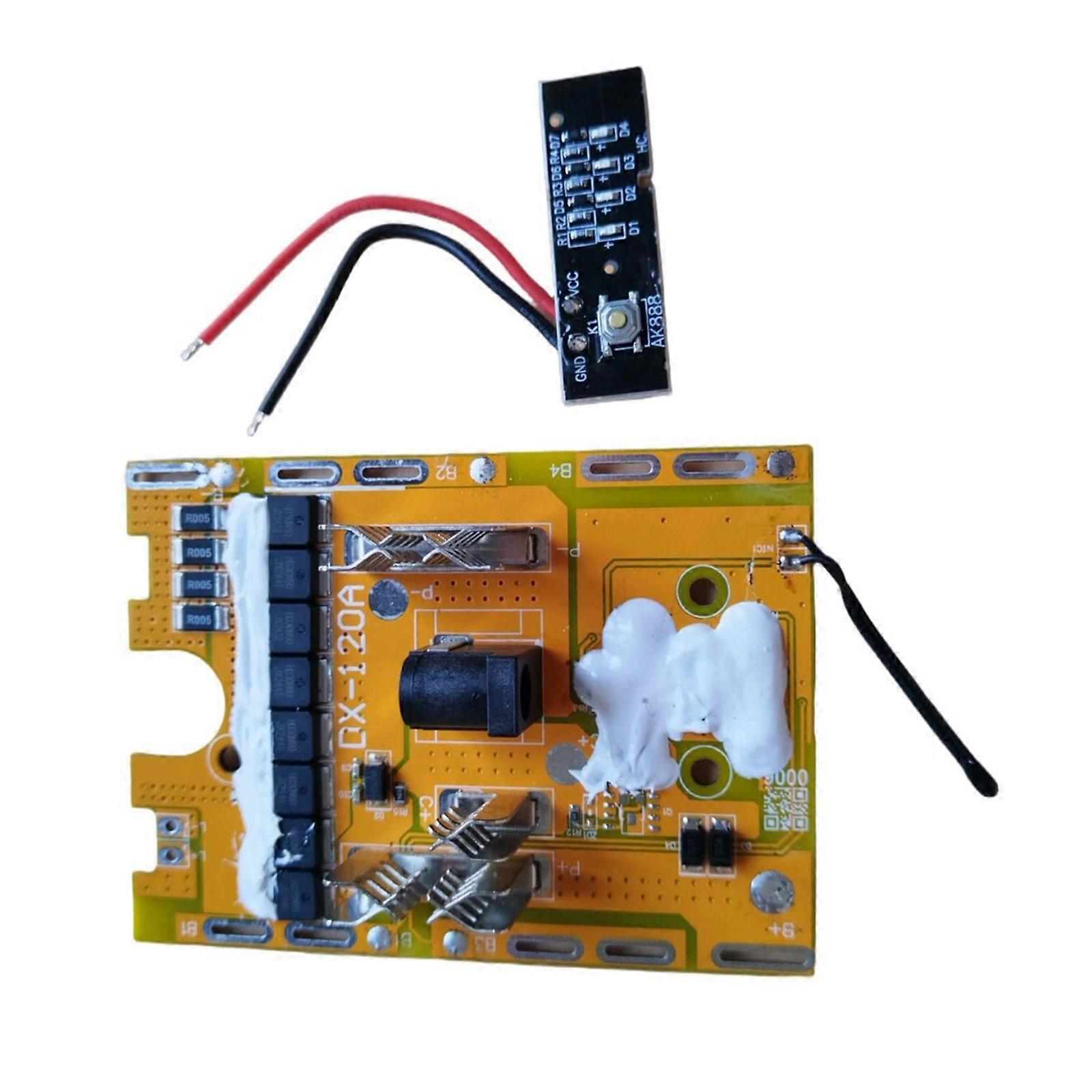 Heavy Duty 18650 Battery Protective Board Temperature Control Functionality 21V 8MOS For Power Tool Application Multicolor