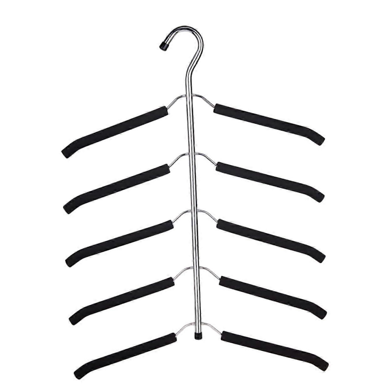 SpaceSaving NonSlip Clothes Hangers Rack Folding Wardrobe Organizer for Suits Coats Sweaters Pants
