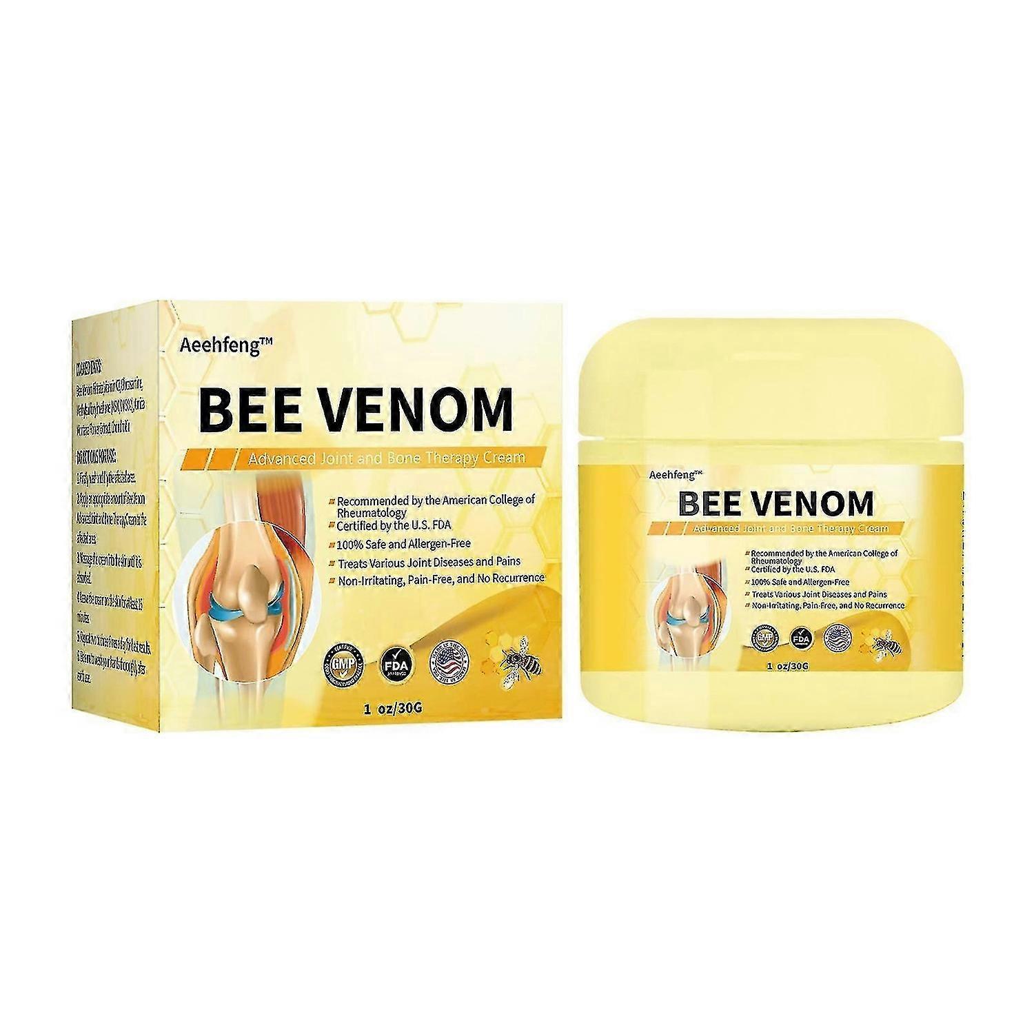 Crema antidolorifica articolare con veleno d'api per uomini e donne