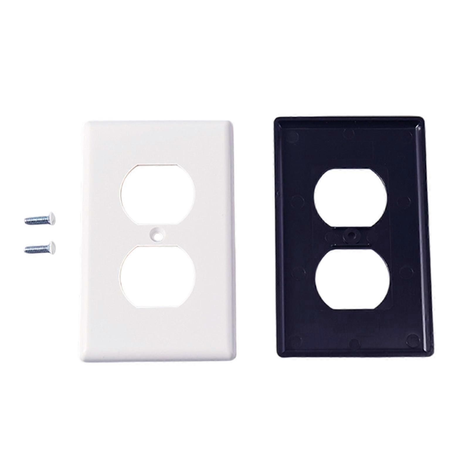 Wall Plate Outlet Cover Socket Protector with Universal Compatibility & Childproof Safety Shutter For Home Office Multicolor
