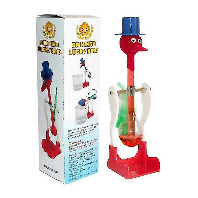 Perpetual Motion Drinking Bird with Fluid for Non-Stop Balancing Educational Kids Toy