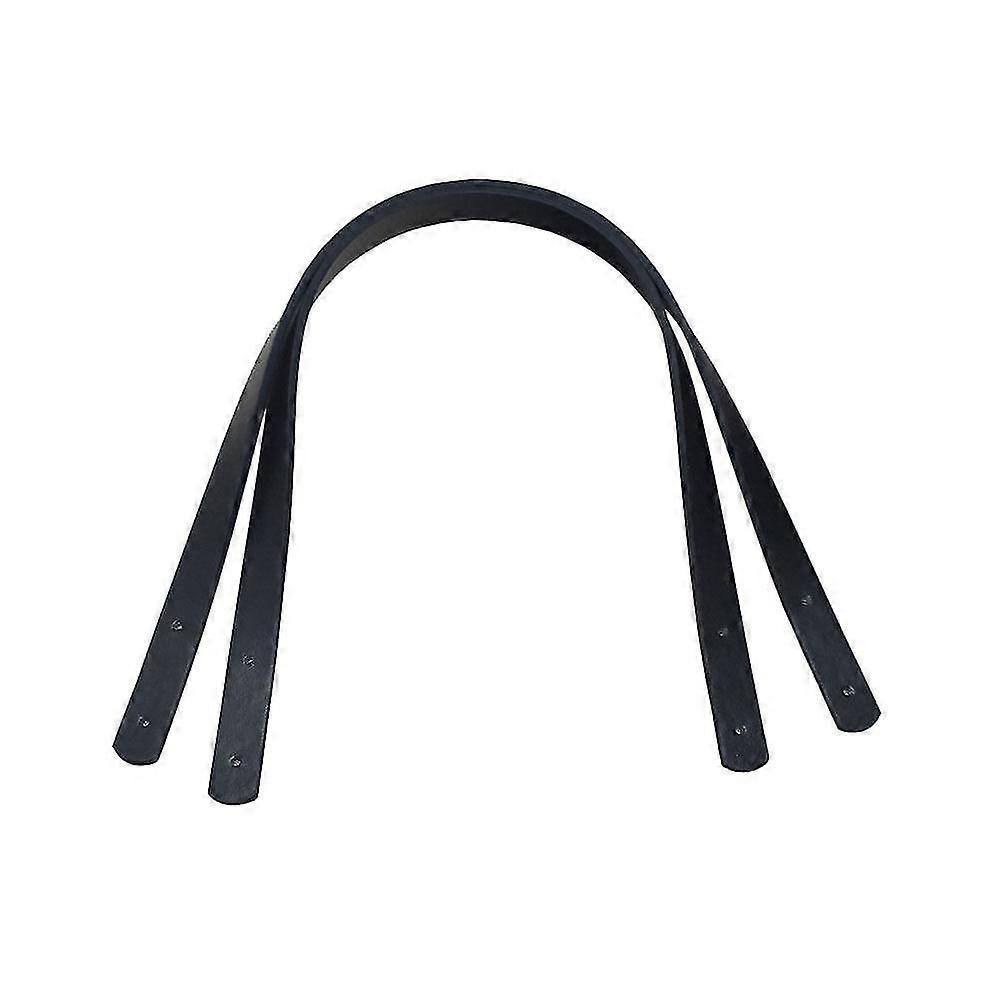 2 db 60 cm-es Pu bőr kézitáska fogantyú tote táska csere szíj táska öv szegecs kiegészítők nőknek Női diy tasak (fekete)