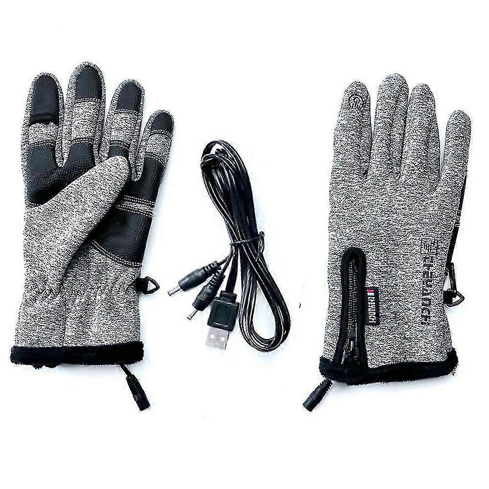 Luvas Elétricas Aquecidas USB Luvas Antiderrapantes Touch Screen Luvas Presentes Hao