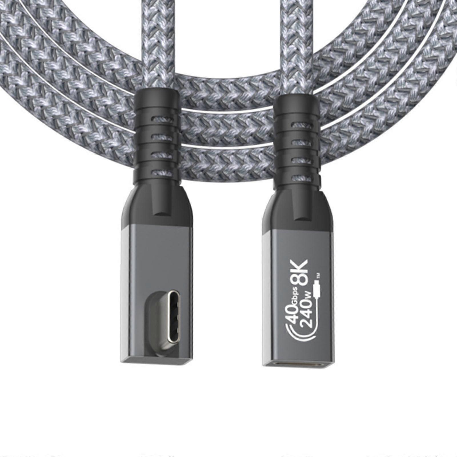 USB 4 Cable USB C to USB C Cable for Highly Speed Data Transfer and 8K Video, Supports 40Gbps and PD240W Charging Cord Multicolor