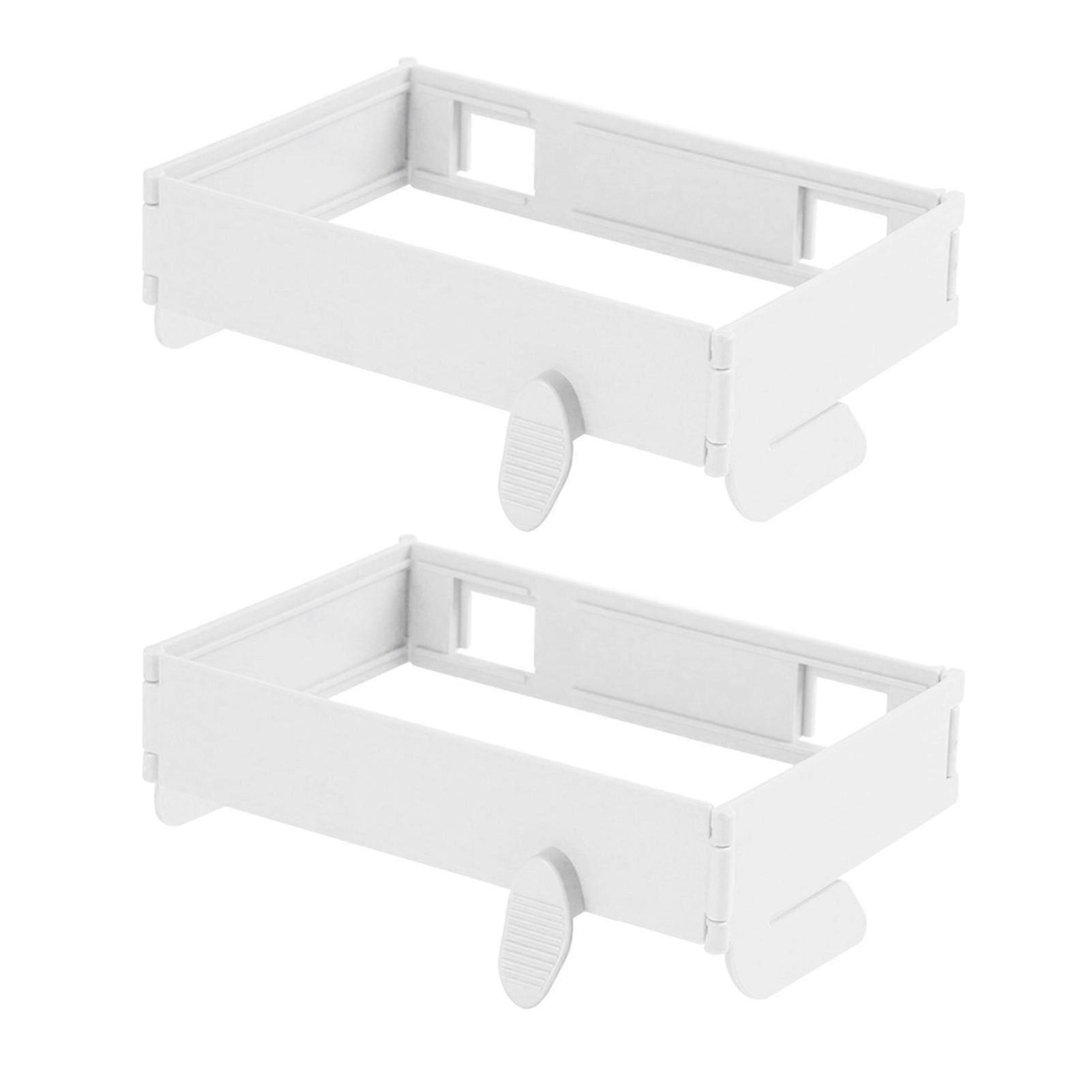 Kaesi 2Pcs Foldable Trash Bag Holder Large Opening Design Snap Fastening Space Saving Foldable Garbage Rack