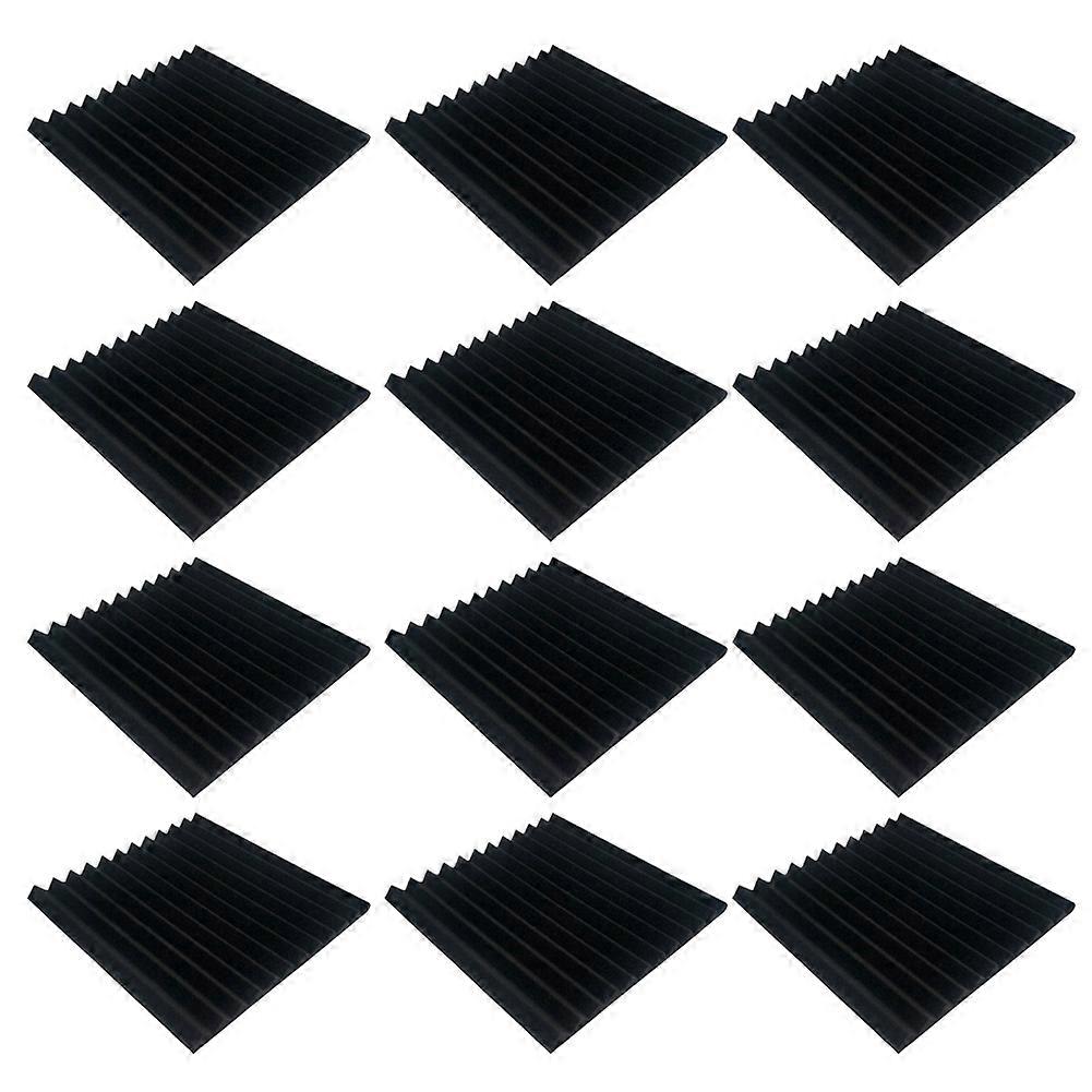12Pcs Studio High Density Soundproofing Foam Sound Absorbing Material