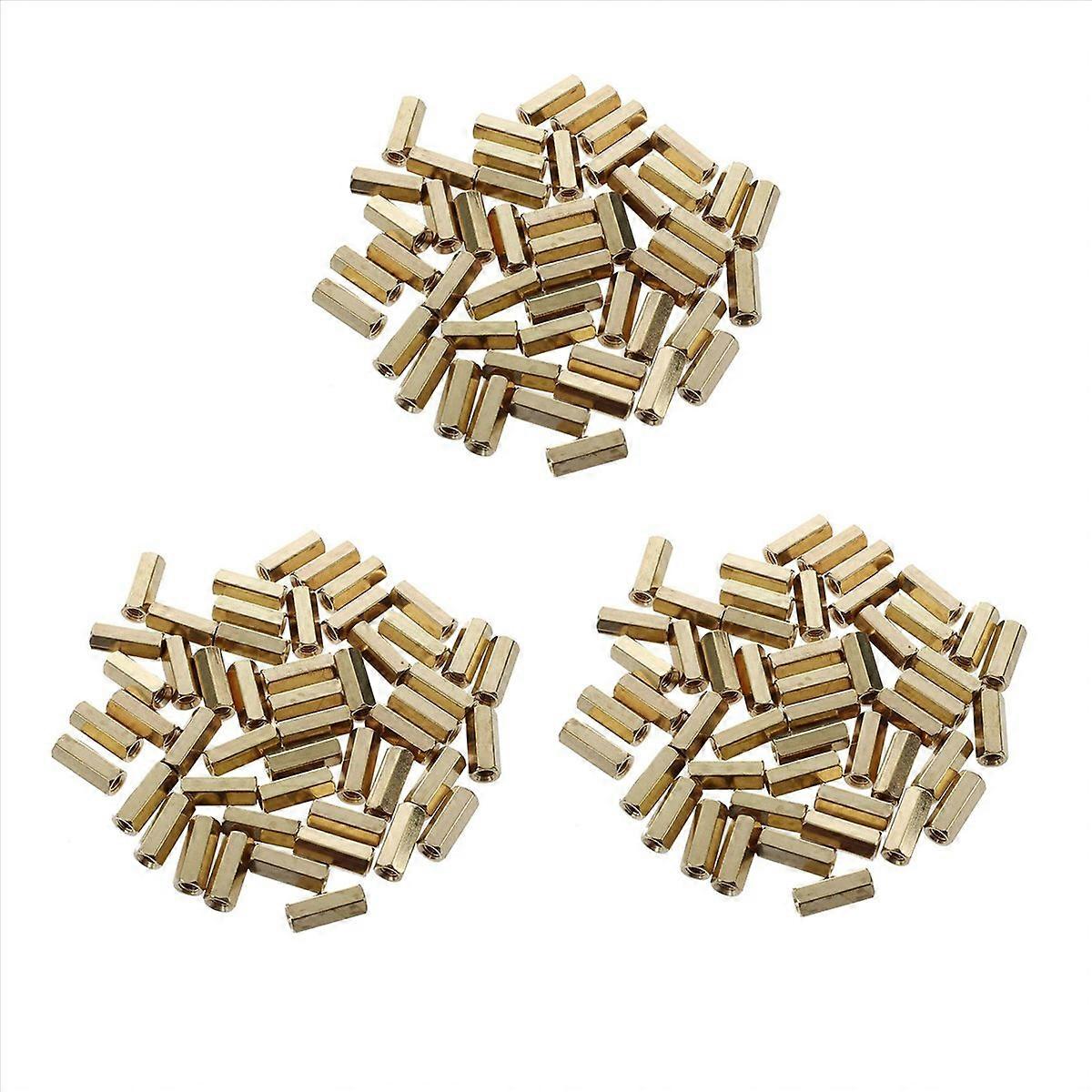 12mm Long Metal Hexagonal M3 Female Thread PCB Standoff Spacers 150 Pcs