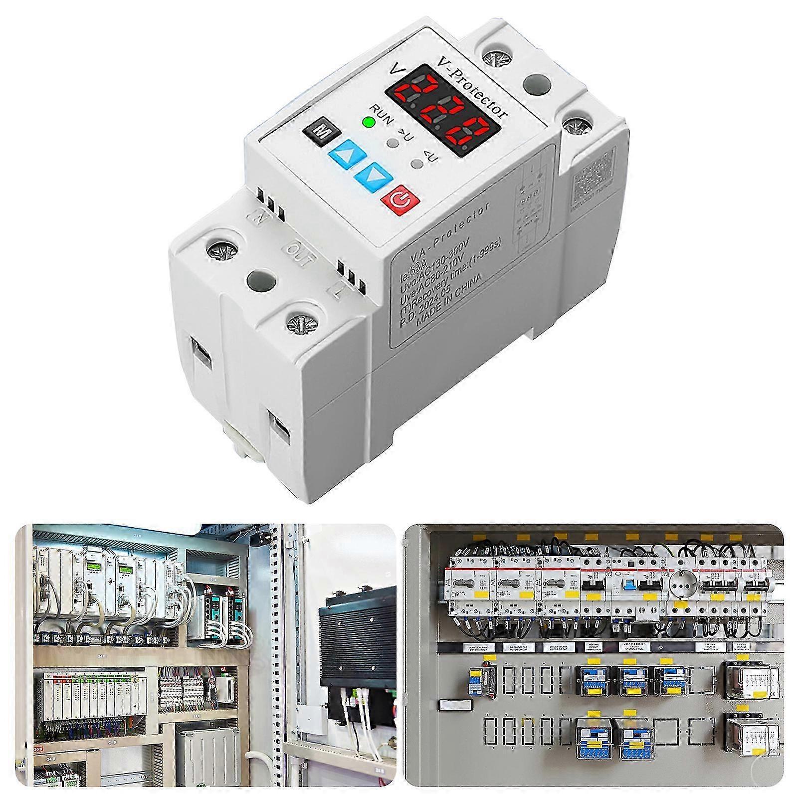 Digital Voltages Monitors with Auto Reset Function Over & Under Voltages Protections for Household & Industrial Application