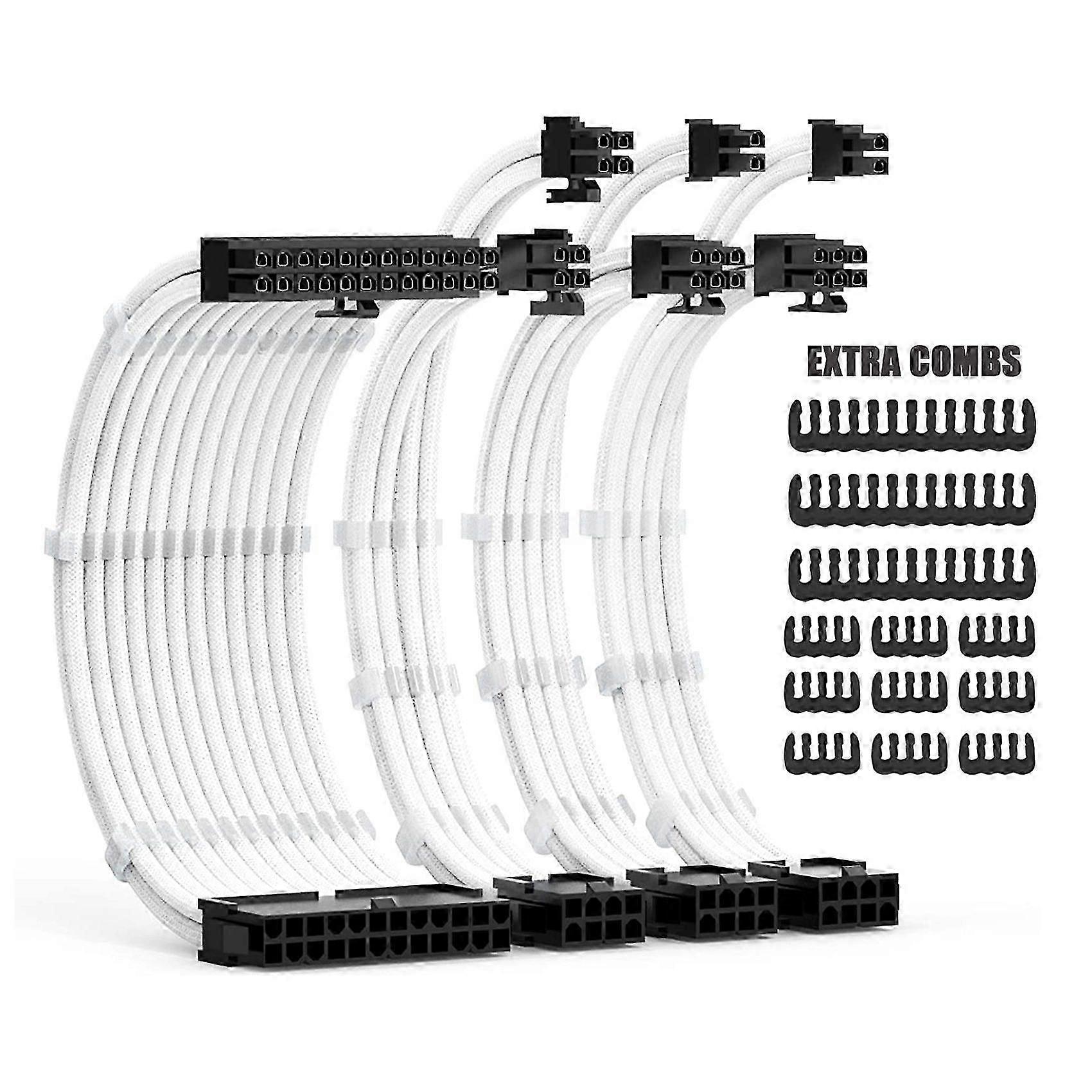30CM PSU Cable Kit with 24Pin 8Pin Extensions