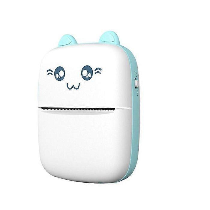 Portable Mini Bluetooth Thermal Printer with Accessories for Kids Blue YONIS