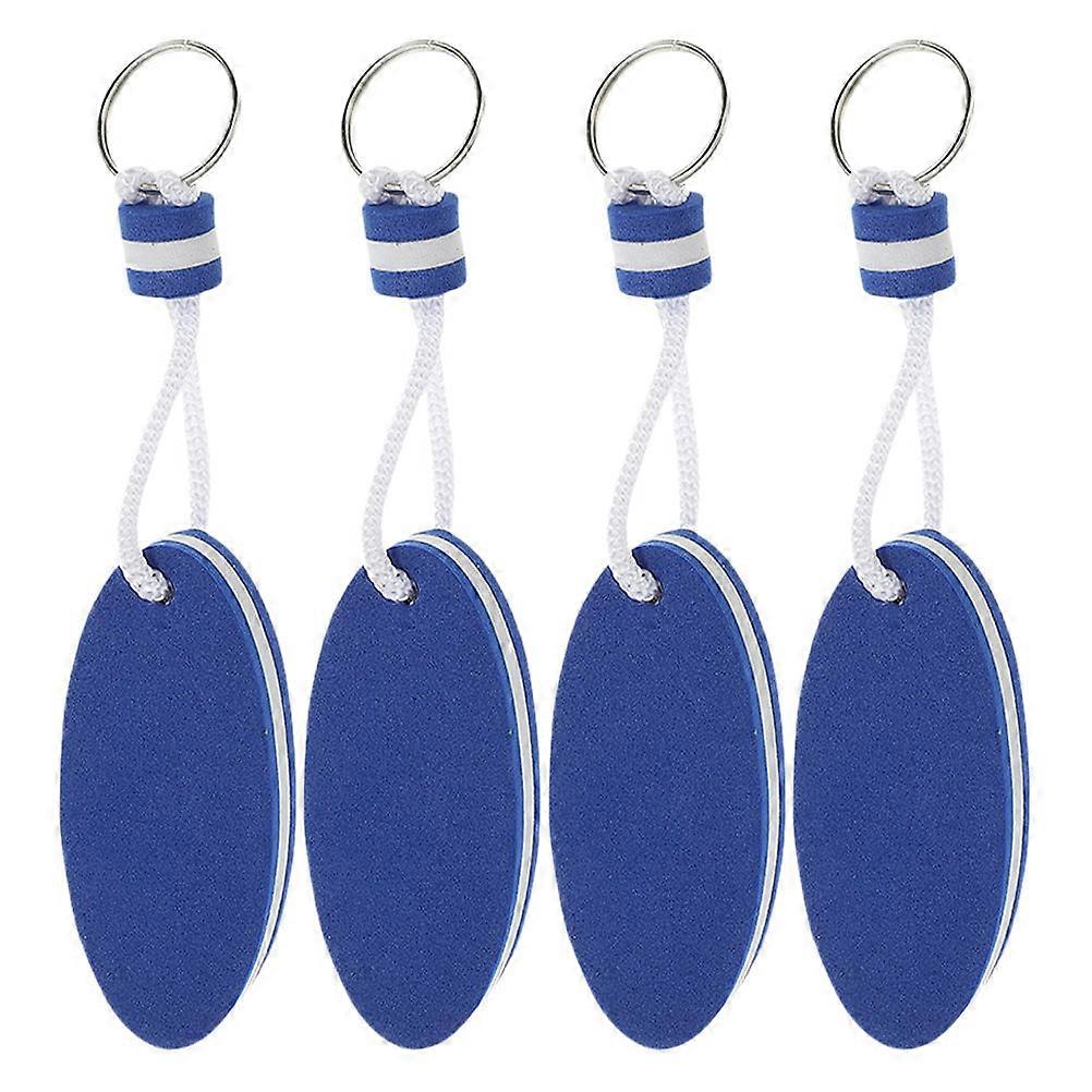 Eva Floating Keychain Oval Key Float for Kayak and Boating 4Pcs