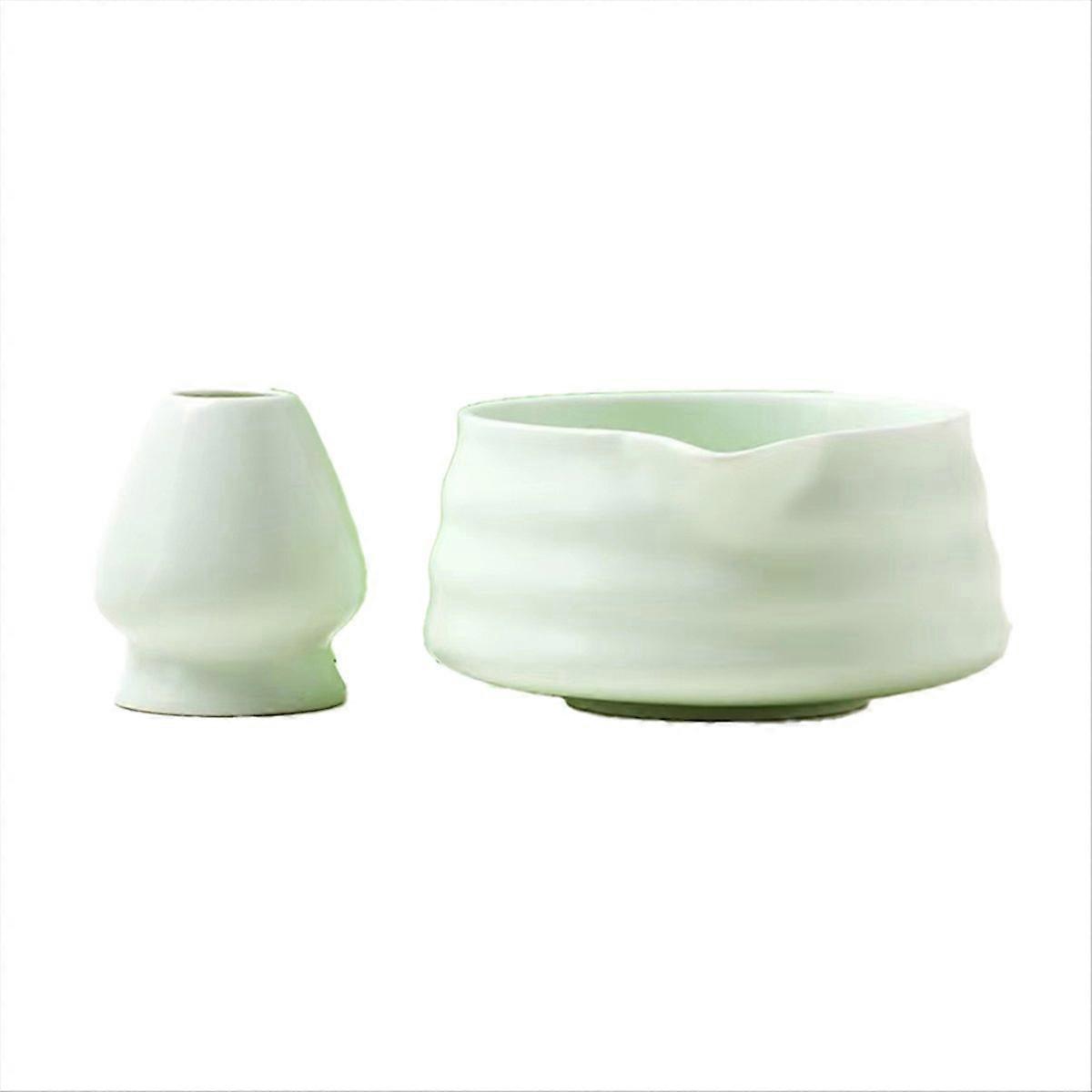 Japanese Matcha Tea Set - 2 Piece Ceramic Bowl